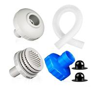 HEIBTENY Pool Connection Set Diameter 38 mm Pool Accessories, Pool Filter Pool Accessories, Skimmer Hose, Pool Inlet Nozzle Outlet Nozzle