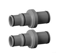HEIBTENY Pool Hose Connector 32Mm And 38Mm 3-Way Sand Filter System Adapter Compatible With For Intex And For Coleman Pumps PP Plastic And Stainless Steel Fitting(1.5in to 1.25)