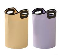 HEIBTENY Portable Foldable Foot Bath Tub, 47cm Deep Soaking Bucket with Bottom Drain Valve, 8-Layer Thickened Insulation for Legs Relaxation, Space-Saving Design for Home and Travel,(D)