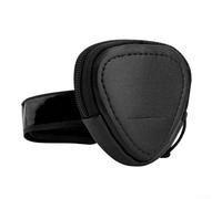 HEIBTENY Portable Guitar Pick Storage Case with Anti Slip Strap Microfiber PU Leather Holder for Musicians Storage Organizer