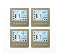 HEIBTENY Programmable Digital Thermostat with LCD Screen and Child Safety Lock, AC 95-240V Energy-Saving Wall-Mounted Heating Control for Consistent Home(4 PCS)