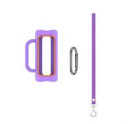 HEIBTENY Protective Case for JBL Grip Portable Speakers with Shoulder Strap, Compact Travel Cover in Black Blue Purple, Scratch Resistant Drop Protection(Purple)