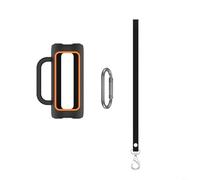 HEIBTENY Protective Case for JBL Grip Portable Speakers with Shoulder Strap, Compact Travel Cover in Black Blue Purple, Scratch Resistant Drop Protection(Black)