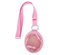 HEIBTENY Protective Case For Tamagotchi Paradise Nylon Storage Bag With For TPU Lining Portable Travel Pouch For Electronic Pet Console And Accessories Compact(Pink)