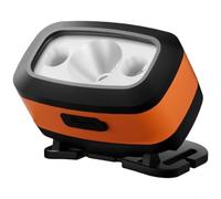 HEIBTENY Rechargeable LED Headlamp With Motion Sensor And Waterproof Dual Light Source Adjustable 45° Tilt Strong 200M Range Beam Built-in Large-Capacity Lithium(Vibrant Orange)