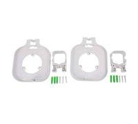 HEIBTENY Removable Wall Mount Kit for eero 7 Router, Space-Saving Design with Secure Installation and Efficient Cable Management, Sleek White Finish to Complement Home Décor(2Pcs)