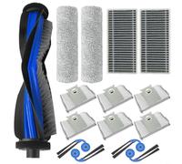 HEIBTENY Replacement Accessories Kit for Ecovacs X9 Pro Robotic Vacuum Cleaner with Main Roller Brush, 4 Side Brushes, 2 Mop Rollers, 2 Filters and 6 Dust Bags