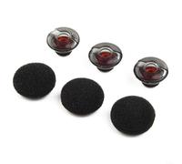 HEIBTENY Replacement Ear Tips for Plantronics for VOYAGER 5200 5220 Headsets, Soft Silicone Foam Earplugs Covers, Noise Isolating Eargels for Running Gym Cycling, Black S M L Sizes, 3