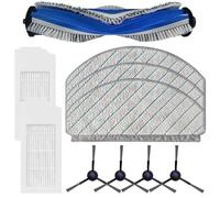 HEIBTENY Replacement Parts Accessories for Ecovacs for Deebot N20/N20 Plus/N20 Pro Plus Robot Vacuum Cleaner Filter + Side Brushes + Wipes + Main Brushes Replacement Set (10 Pieces)