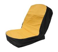 HEIBTENY Ride On Lawn Mower Seat Cover With Storage Pockets Waterproof Cotton Polyester Tractor Seat Protector For Farm Garden Vehicles Grey Yellow 15X11 Inch(yellow)
