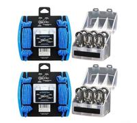 HEIBTENY Rope Tightening Tool Tensioner, Outdoor Cable Puller Tightening Device Featuring, Adjustable Tension, Rollercam Technology, Stainless Steel Springs For Camping, Boating, Hiking(2 SET)