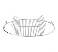 HEIBTENY Round Foldable Stainless Steel Grill Grate For Weber Kettle | Rust-resistant Stainless Steel RRound Cooking Grate For Weber Charcoal Grill,With Foldable Design For Easy Storage.