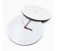 HEIBTENY Round White Wooden Blank Clock Face 5 mm for DIY Quartz Wall Clock Assembly or Refurbishment, Fits 8 10 12 Inch Sizes with Centre Hole, for Painting, Home Decor(30cm)