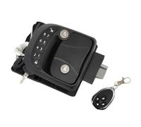 HEIBTENY RV Door Lock with Remote Control and Keyless Entry, Zinc Alloy Electronic Latch Fits 30-4 0mm Door Thickness, Battery Alarm Function(Open Left)