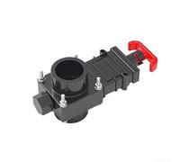 HEIBTENY RV Sewer Gate Valve with Leak-Proof Cap, Pull-Type Shut Off Valve for Wastewater Hose, 4-Bayonet Quick Connect Drain Valve for Camper Trailer(32mm)