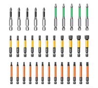 HEIBTENY Screwdriver Bit Set 67PCS with Magnetic Tips, High-Torque Steel Hex Cross For Torx Bits for Driver, 50mm-150mm Assorted Drill Bits for Home Appliance Repair(34pcs)