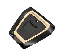 HEIBTENY Seat Backrest Decorative Frame for BMW 5 Series G60 G68, ABS+PC Cover Plate with USB Port for ACCESS, OEM 52105A20CA7 Interior Trim Panel, Black-Silver(Gold)