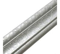 HEIBTENY Self-Adhesive 3D Wall Edge Strips, Self-Adhesive Decorative Strips, Peel and, Ceiling Strip, Wall Cladding for Home Decoration (90.5 inches x 3.1 inches) (Grey)