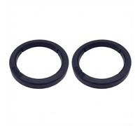 HEIBTENY Silicone Brew Head Seal Ring for Wega Coffee Machine, 73mm x 57mm x 8mm Group Head Gasket Replacement, High Temperature Resistant Black Rubber Seal to Prevent Leaks, 1 Pack(2pcs)