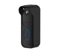 HEIBTENY Silicone Case for Blink Video Doorbell All-new 2025, Weatherproof Protective Skin Cover, Easy Install Soft Shell, Shock Absorbing Guard for Outdoor Front Door Camera, Black(Black)