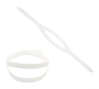 HEIBTENY Silicone Diving Mask Strap High Elasticity Scuba Snorkeling Replacement Band With Adjustable Buckle Size Fits Most Face Shapes For Secure Underwater Seal(White)