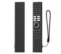 HEIBTENY Silicone Remote Control Protective Cover For Xiaomi XMRM-P3, All-Inclusive 360° Shockproof Non-Slip Skin, Scratch Resistant and Easy to Clean(Black)