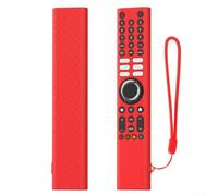 HEIBTENY Silicone Remote Control Protective Cover For Xiaomi XMRM-P3, All-Inclusive 360° Shockproof Non-Slip Skin, Scratch Resistant and Easy to Clean(Red)