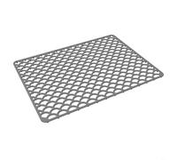 HEIBTENY Silicone Sink Mat For Kitchen Sink Protector Grid Designed To Safeguard The For Bottom Of Center Drain Sink With Heat Resistance And Noise Reduction Features(Gray)