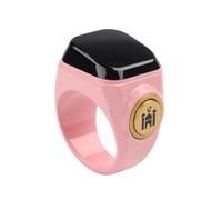 HEIBTENY Smart Rechargeable Tasbih Counter Ring With 40MAh Li-Ion for battery, 99,999 Count Range, 3 Sizes 18/20/22 mm, For Muslim Prayer For Zikr(18mm Rose Gold)