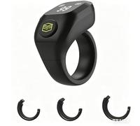 HEIBTENY Smart Tasbih Ring Digital for ZIKR Counter with 0.42 Inch Display, Adjustable Prayer Reminder for Muslims, 30 Days Standby, 5.4, 18mm 20mm 22mm(Green)