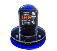 HEIBTENY Smart WiFi Weather Station Clock, Smart Weather Stations Clock, Simulation Nixie Tube Clock, Animations Electronic Album, Desktop Decoration for Smart Neon Tube Clock