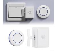 HEIBTENY Smart Wireless Switch Robot for Effortless Lighting Control, Remote Button Pusher with 30 Meter Range, Tool-Free No-Wiring Setup, for Home Electrical Switches, White