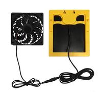 HEIBTENY Solar Panel Fan 20 W 6 V Indoor Exhaust Ventilator For Chicken Coop Plants Pet House Greenhouse RV Air Purification Temperature Control Energy-Saving