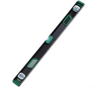 HEIBTENY Solid Cast Aluminum Level Ruler with Strong Magnetic Base, Shock-Resistant Green For Level with High-Accuracy Bubble for Metal Surfaces, 300mm(14056 Level)