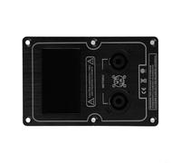 Heibteny Stage Speaker Plate Socket Back Panel Junction Box Clip, Large 145x90mm Black Aluminum Replacement Accessory for PA Speaker Cabinet or Guitar Cabinet with Dual Large Design