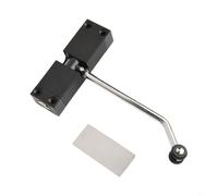 HEIBTENY Stainless Steel For -Mounted Spring Door Closer, Adjustable Tension for Doors 20-40 kg, Fire-Rated 30-Minute, Left/Right Handed Installation, Silver/Black/Gold Finish(Black)