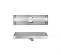 HEIBTENY Stainless Steel Rectangular Line Bathroom Floor Drain For Shower Room And Kitchen With Efficient Water Flow, Easy Installation(20CM)