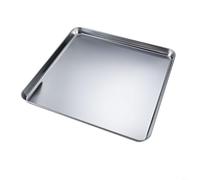 HEIBTENY Stainless Steel Square Cookie Sheet Set, Heavy-Duty Oven Baking Trays with Even Heat Conduction for Homemade Cookie Making and Versatile Kitchen(35 * 35 * 2.5 CM)