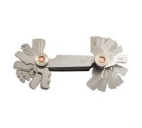 HEIBTENY Stainless Steel Thread Gauge Set 52 Sheets Metric 60° (025-6mm) & Inch 55° (4-62G) Screw Pitch Template For Mechanics Engineers And DIY Measurement Tools