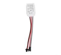 HEIBTENY Touch Sensor Switch DC 12V 5A 60W, For LED Mirror Light Smart Single Button Dimming Control, For Glass Acrylic Waterproof Touch Switch, For Hotel Bathroom(Wire)