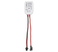 HEIBTENY Touch Sensor Switch DC 12V 5A 60W, For LED Mirror Light Smart Single Button Dimming Control, For Glass Acrylic Waterproof Touch Switch, For Hotel Bathroom(Wire Single)