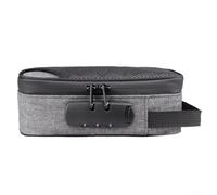 HEIBTENY Travel Isolation Bag with Stash Lock Design, Includes Eliminating Box, for Outdoor Explorations (Gray)