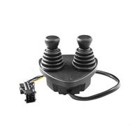 HEIBTENY Two-Operating Lever 7919040043, For Linde E14 E16 E20 335 336, Forklift Dual Shaft Joystick Handle Replacement Wear-Resistant Plastic Black Control
