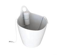 HEIBTENY USB Air Conditioner Drainage Pump, Silent Condensate Removal Unit, for 1-3P AC, 5V Low Power Water Pump with 8m Hose, Automatic External Booster, for Efficient Drainage, White(10m)