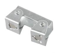 HEIBTENY V-Type Welding Clamp Adjustable V-Pads Holder Fixture, For Round Flat Angle Metal Steel High Strength Tack Welding Tool Gold or Silver 51x22x30mm(silver)