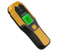 HEIBTENY Wall Detector for Stud Metal AC Wire Detection, Deep Scan up to 80mm for Wood PVC Pipes, Portable Handheld Cable Scanner Tool for Home Renovation DIY Projects, Black(yellow)