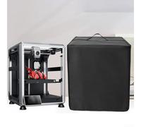 HEIBTENY Waterproof Dust Cover for 3D Printer, Heavy Duty 210D/420D Oxford Cloth Protective Case for Machines up to 15x15x18.9 Inch, Black Outdoor Shield with Reinforced Handle(210D)