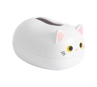 HEIBTENY Wipes Dispenser Box for Bathroom Countertop, Cat Design | Waterproof & Dustproof, Enclosed, Non-Slip Base And Wide For Top Opening, Easy Pull, 22 X 16 X 13 Cm