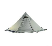 HEIBTENY Yurt Teepee Camping Tent With Pyramid Design Fireproof Stove Jack Wind-Resistant 210T Tear-Resistant Fabric Lightweight Aluminum Poles Ventilated Smoke(Green)