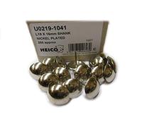 HEICO 250 Nickel plated Chrome finish large upholstery chair nails - 19 mm diameter decorative furniture studs L19
